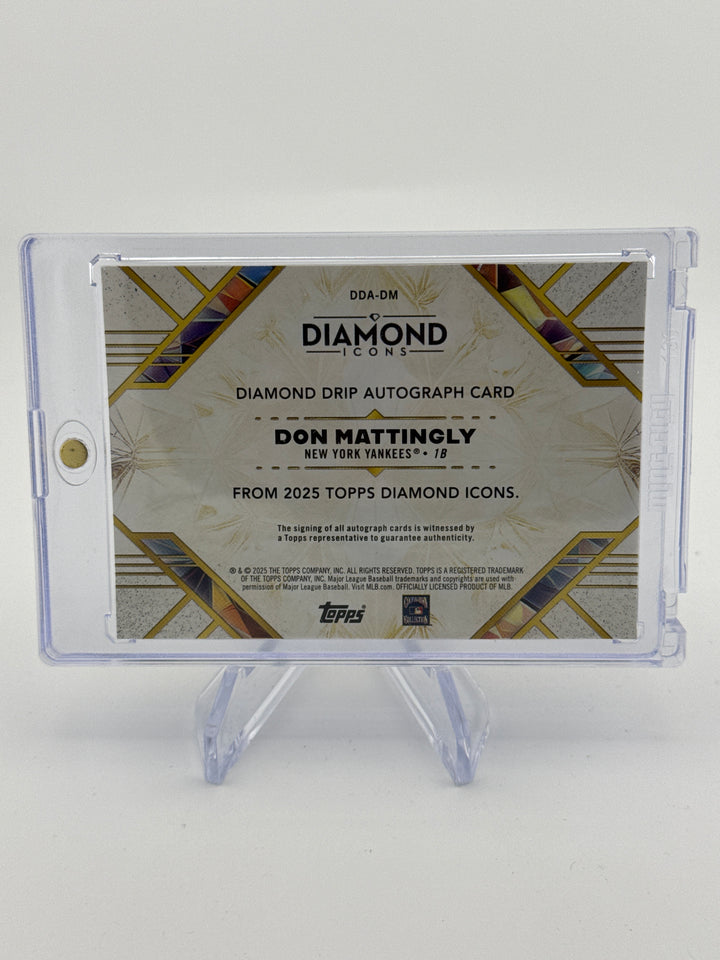 Don Mattingly 2025 Topps Diamond Icons Diamond Drip Auto, 05/25