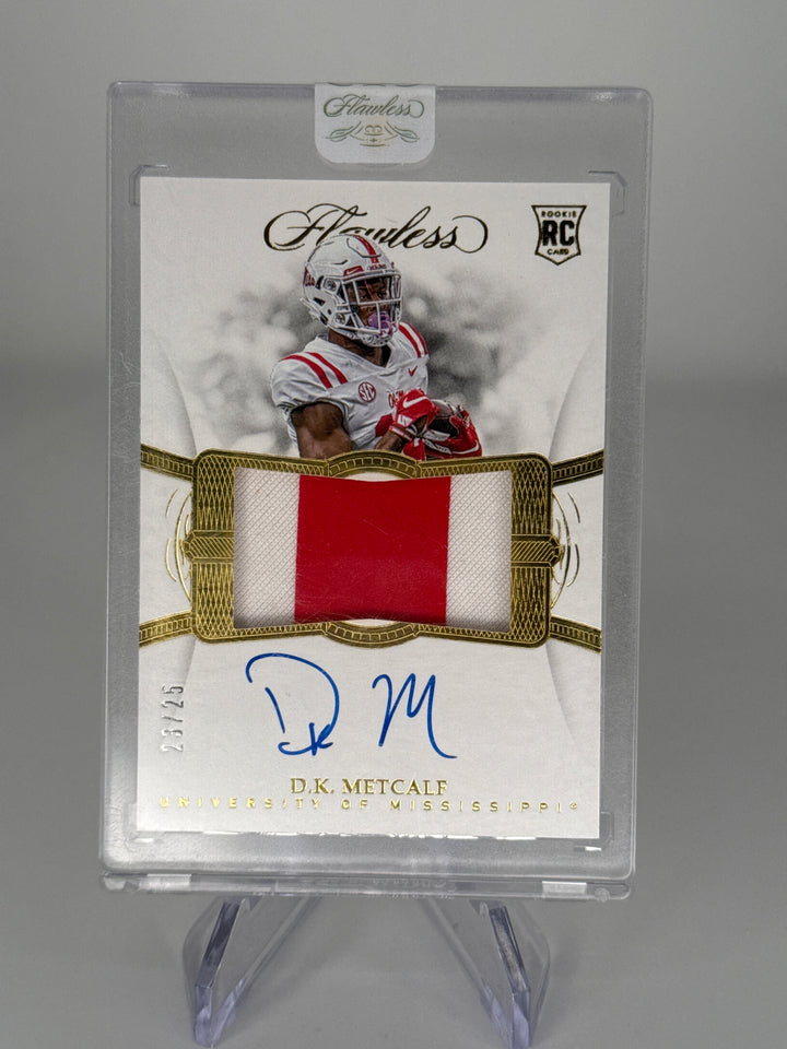 DK Metcalf 2019 Panini Flawless Collegiate Rookie Patch Auto, 23/25