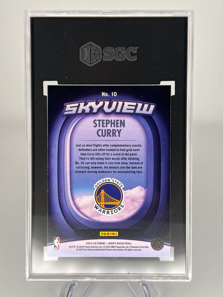 Stephen Curry 2023-2024 Panini NBA Hoops Skyview, SGC 10 Gem Mint