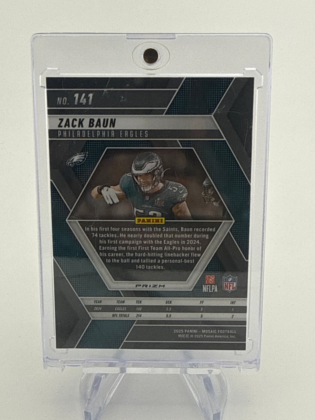 Zack Baun 2025 Panini Mosaic SSP Genesis