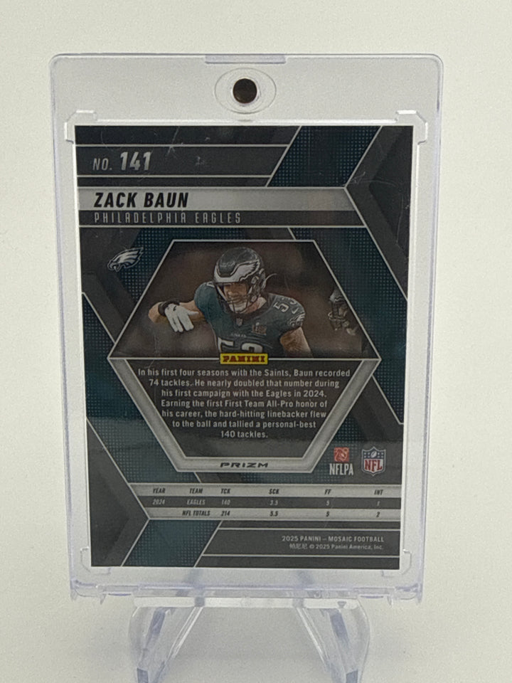 Zack Baun 2025 Panini Mosaic SSP Genesis