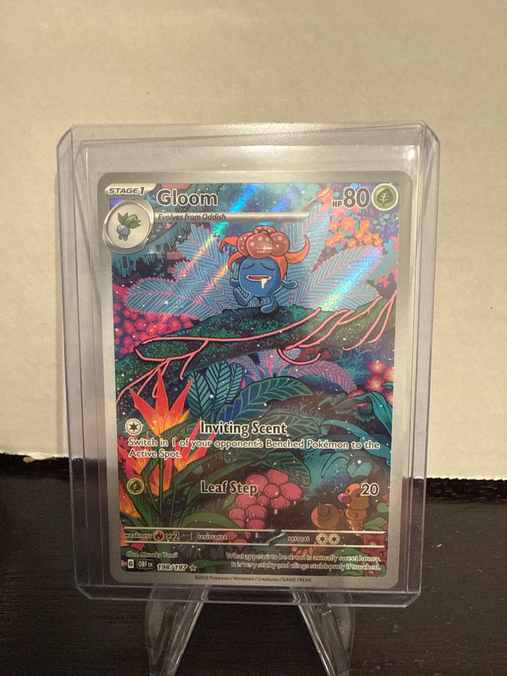 Pokemon TCG 2023 Gloom Obsidian Flames Illustration Rare Full Art, 198/197