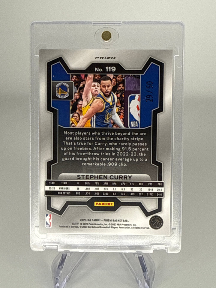 Stephen Curry 2023 Panini Prizm Pink No Huddle Prizm, 29/50