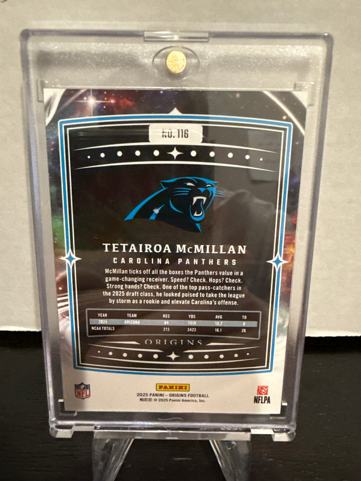Tetairoa McMillan 2025 Panini Origins Gold Rookie, 02/10