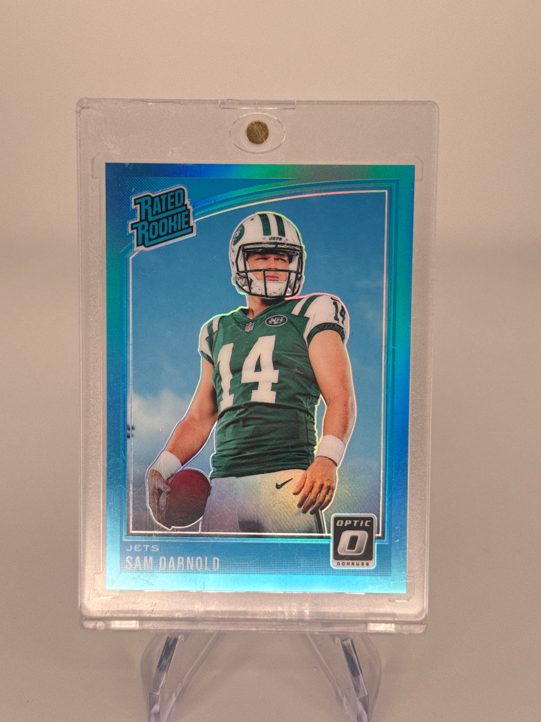 Sam Darnold 2019 Panini Donruss Optic Aqua Prizm Rated Rookie, 266/299