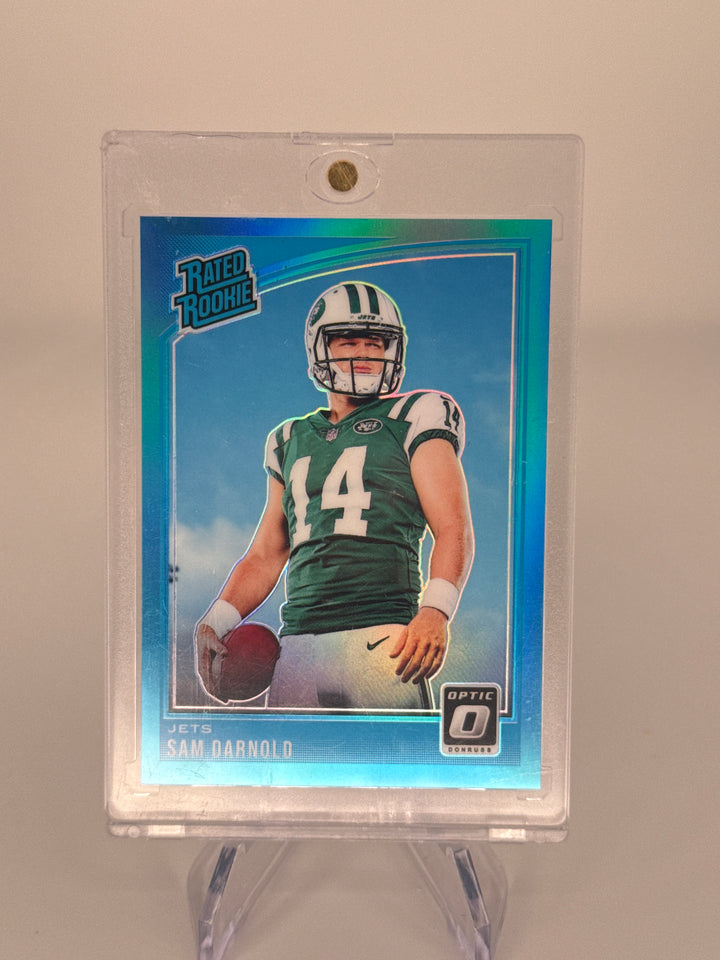 Sam Darnold 2019 Panini Donruss Optic Aqua Prizm Rated Rookie, 266/299