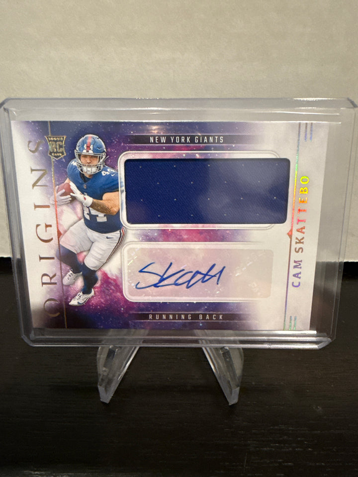 Cam Skattebo 2025 Panini Origins Rookie Patch Auto