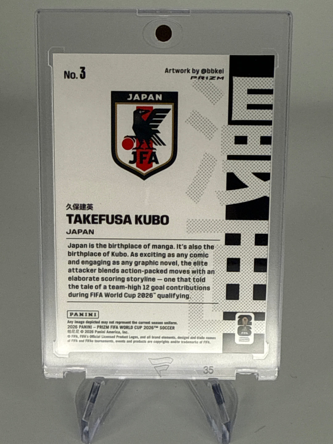 Takefusa Kubo 2026 Panini Prizm World Cup Manga SSP Case Hit