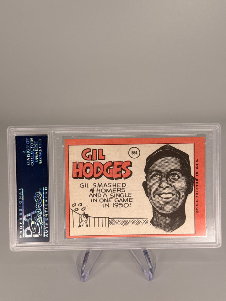 Gil Hodges 1969 Topps, PSA 9 Mint