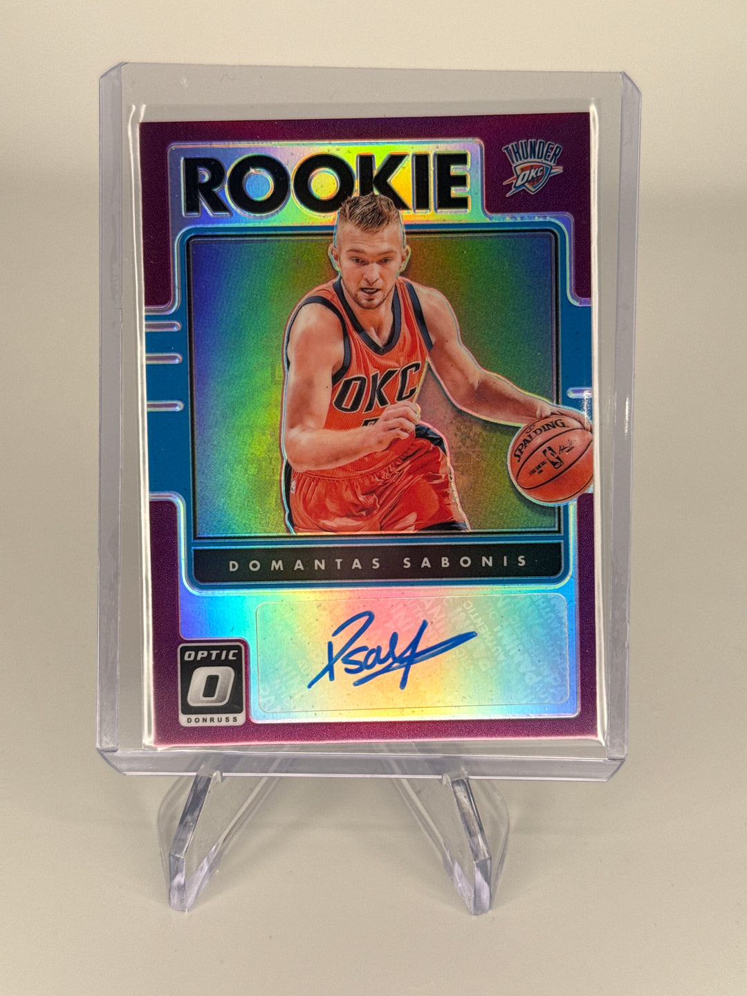 Domantas Sabonis 2016 Panini Donruss Optic Rookie Auto Purple