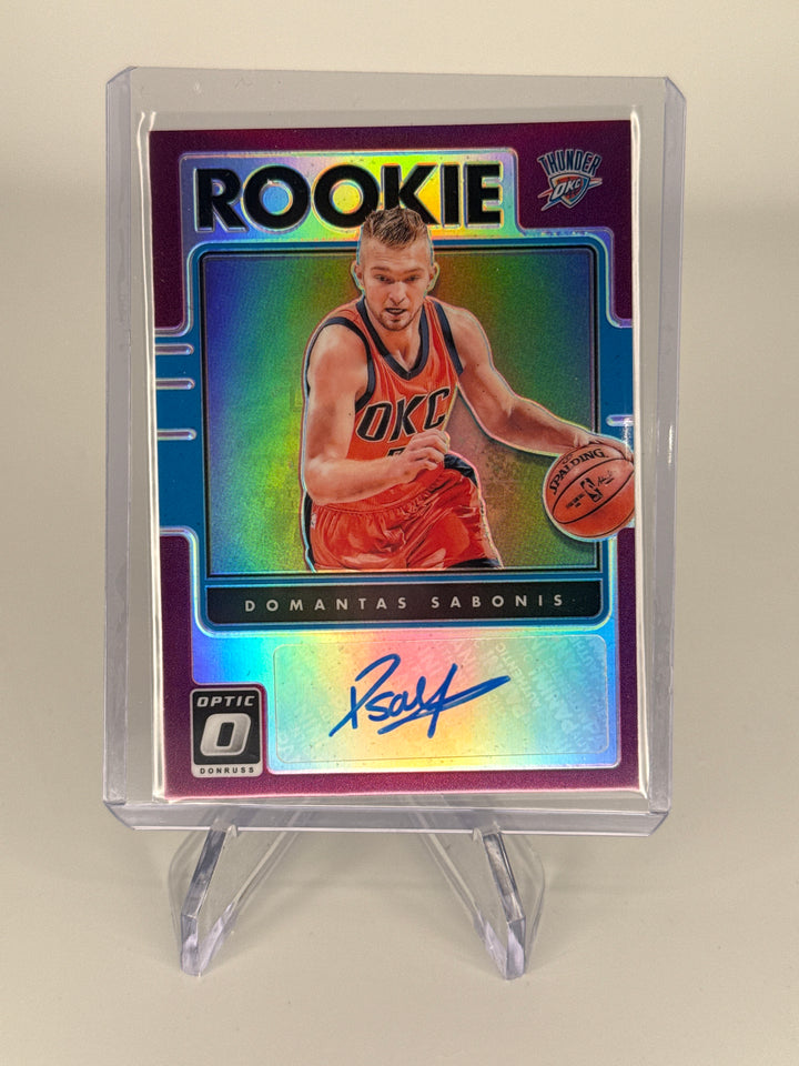 Domantas Sabonis 2016 Panini Donruss Optic Rookie Auto Purple