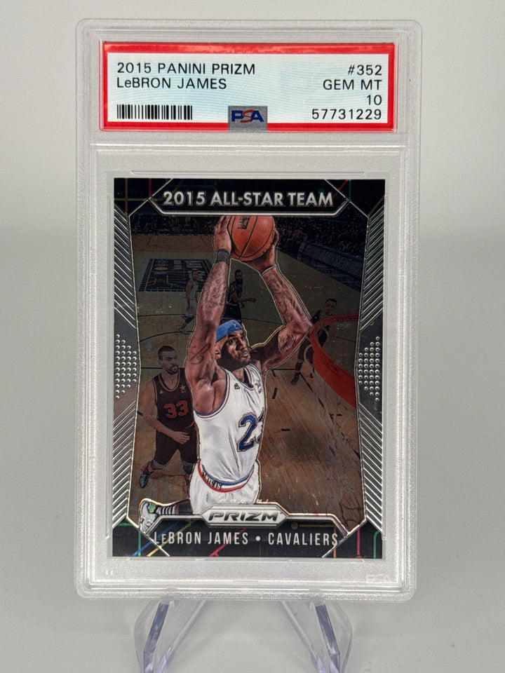 Lebron James 2015 Panini Prizm All-Star Team, PSA 10 Gem Mint