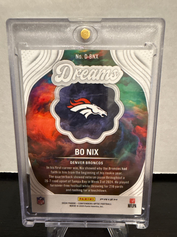 Bo Nix 2024 Panini Contenders Optic SSP Dreams Case Hit Rookie
