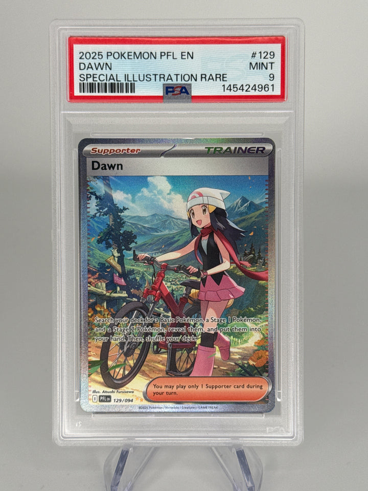 Pokemon TCG 2025 Dawn Phantasmal Flames Special Illustration Rare Trainer, 129/094, PSA 9 Mint