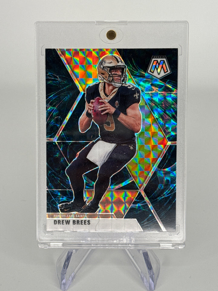 Drew Brees 2020 Panini Mosaic SSP Genesis