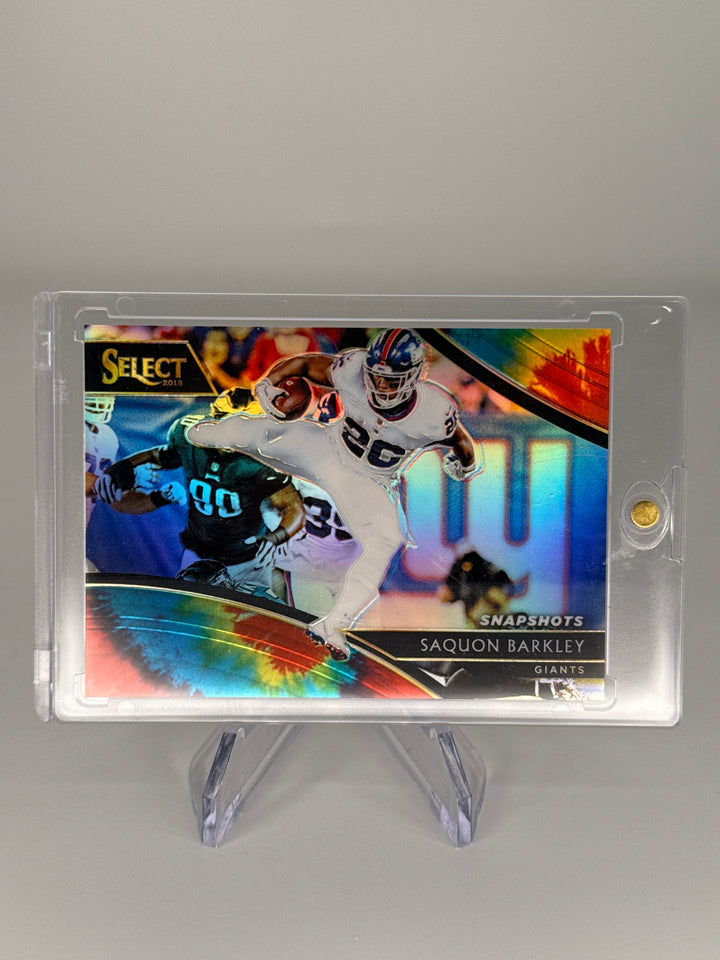 Saquon Barkley 2018 Panini Select Snapshots Tie Die Prizm, 24/25