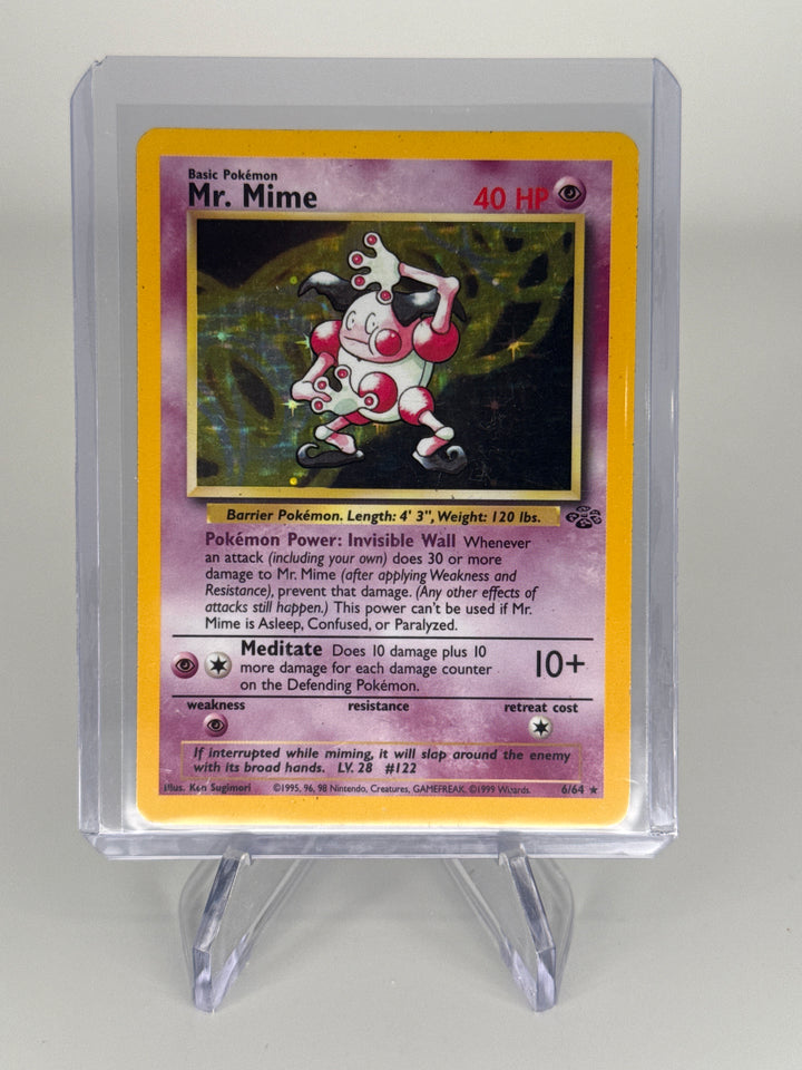 Pokemon TCG 1999 Mr. Mime Jungle Holo, 6/64