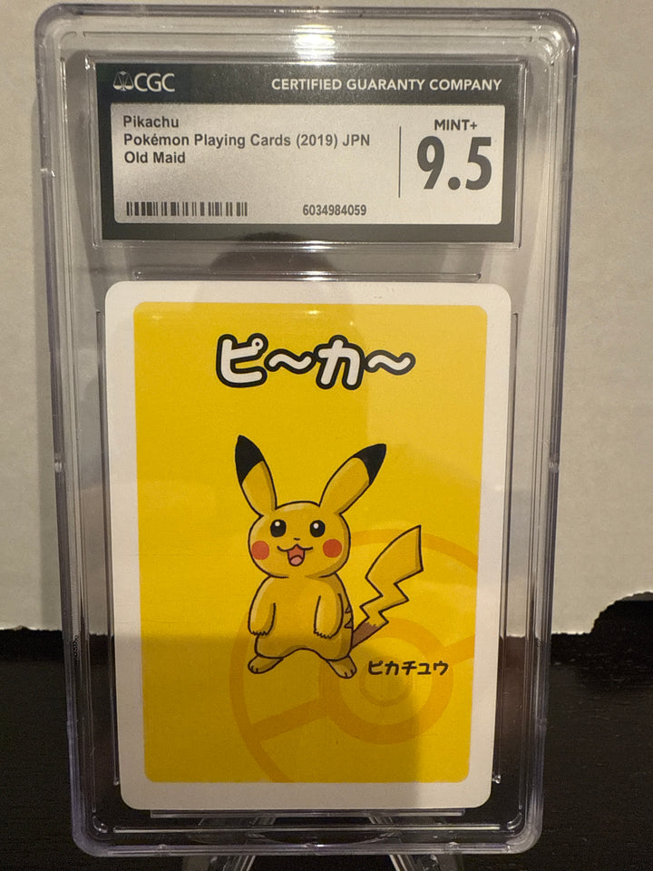 Pokemon TCG 2019 Japanese Old Maid Pikachu, CGC 9.5 Gem Mint
