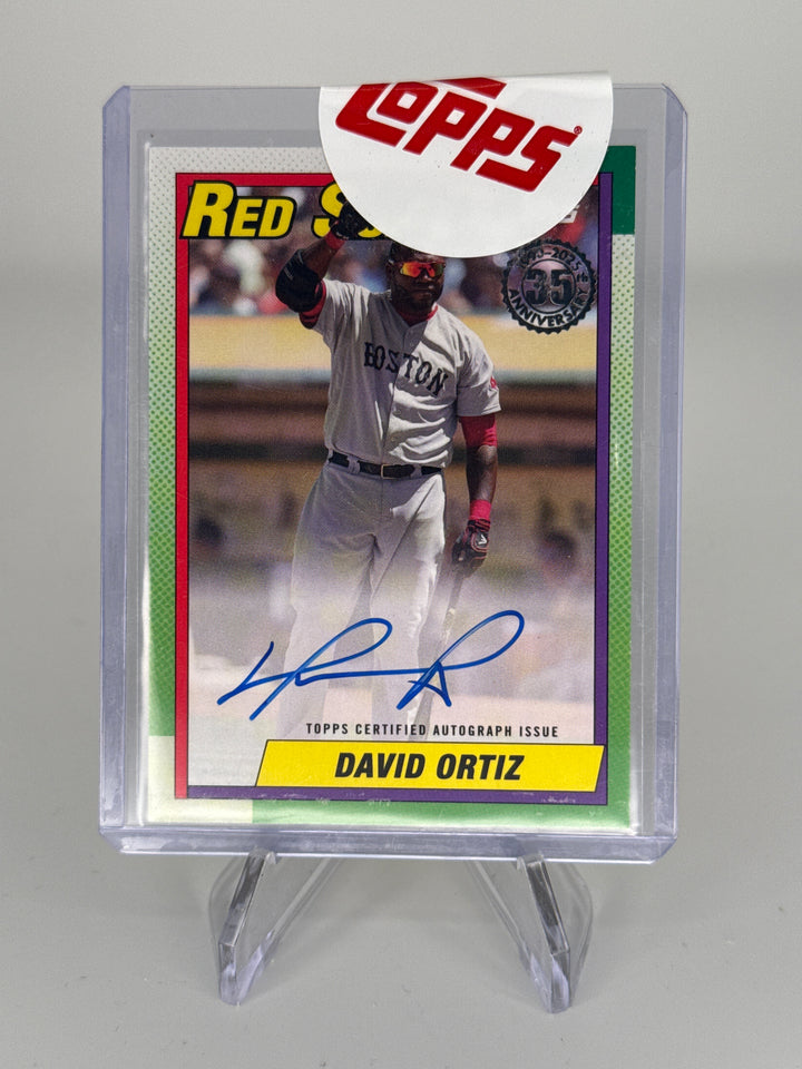 David Ortiz 2025 Topps Series One 1990 35th Anniversary Auto