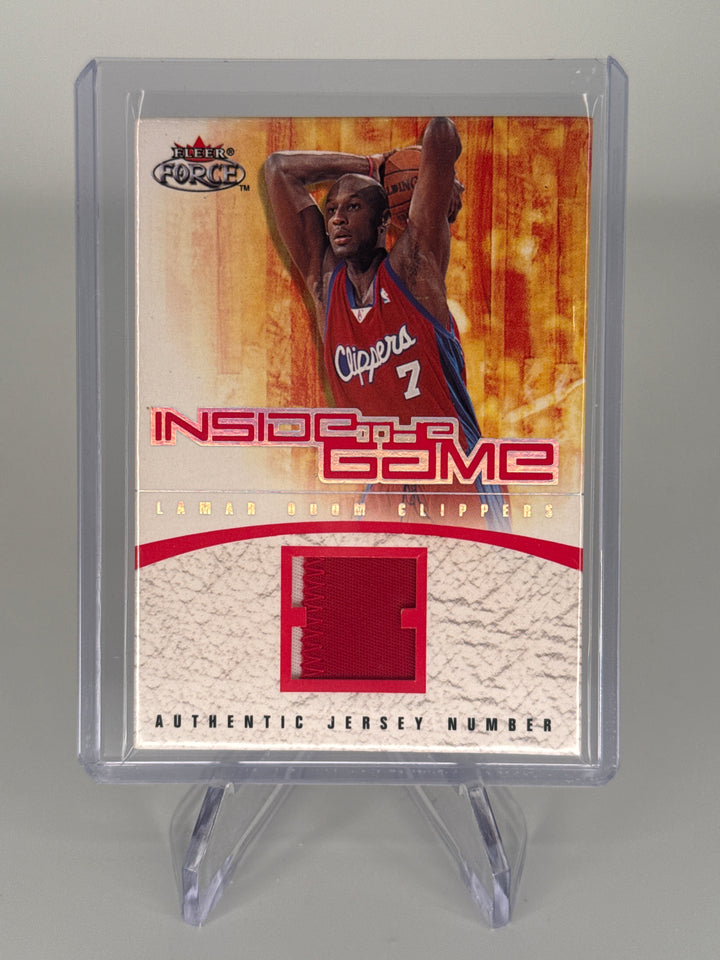 Lamar Odom 2002 Fleer Force Game Worn Jersey, 52/99