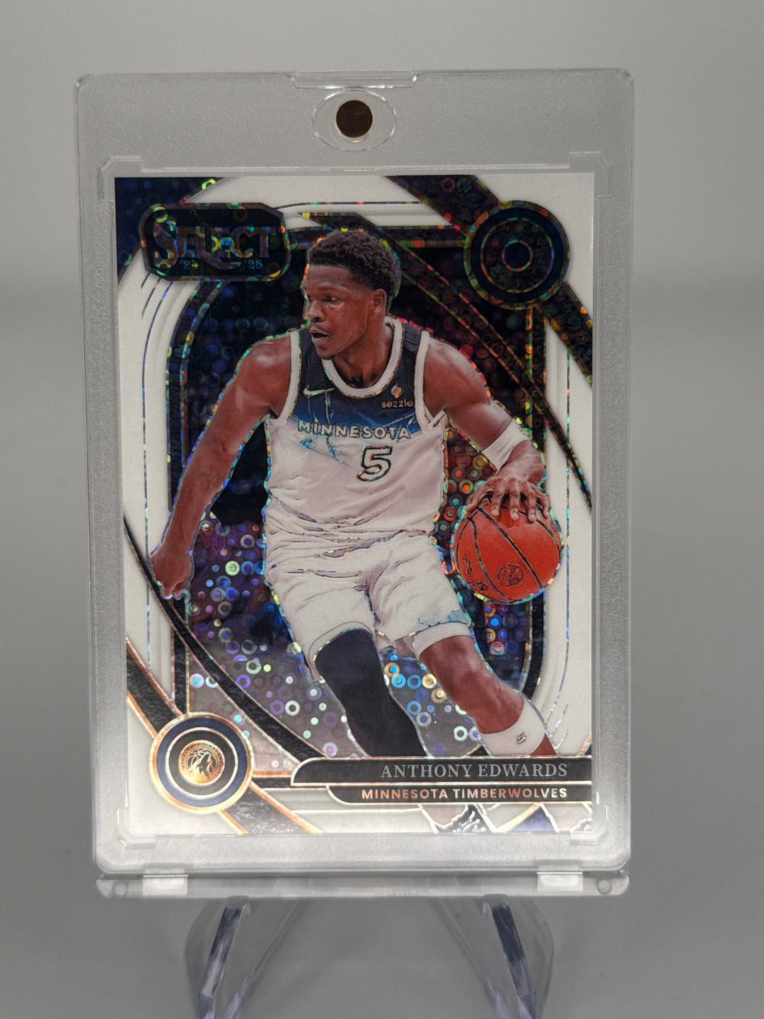 Anthony Edwards 2024 Panini Select White Disco Prizm, 64/75