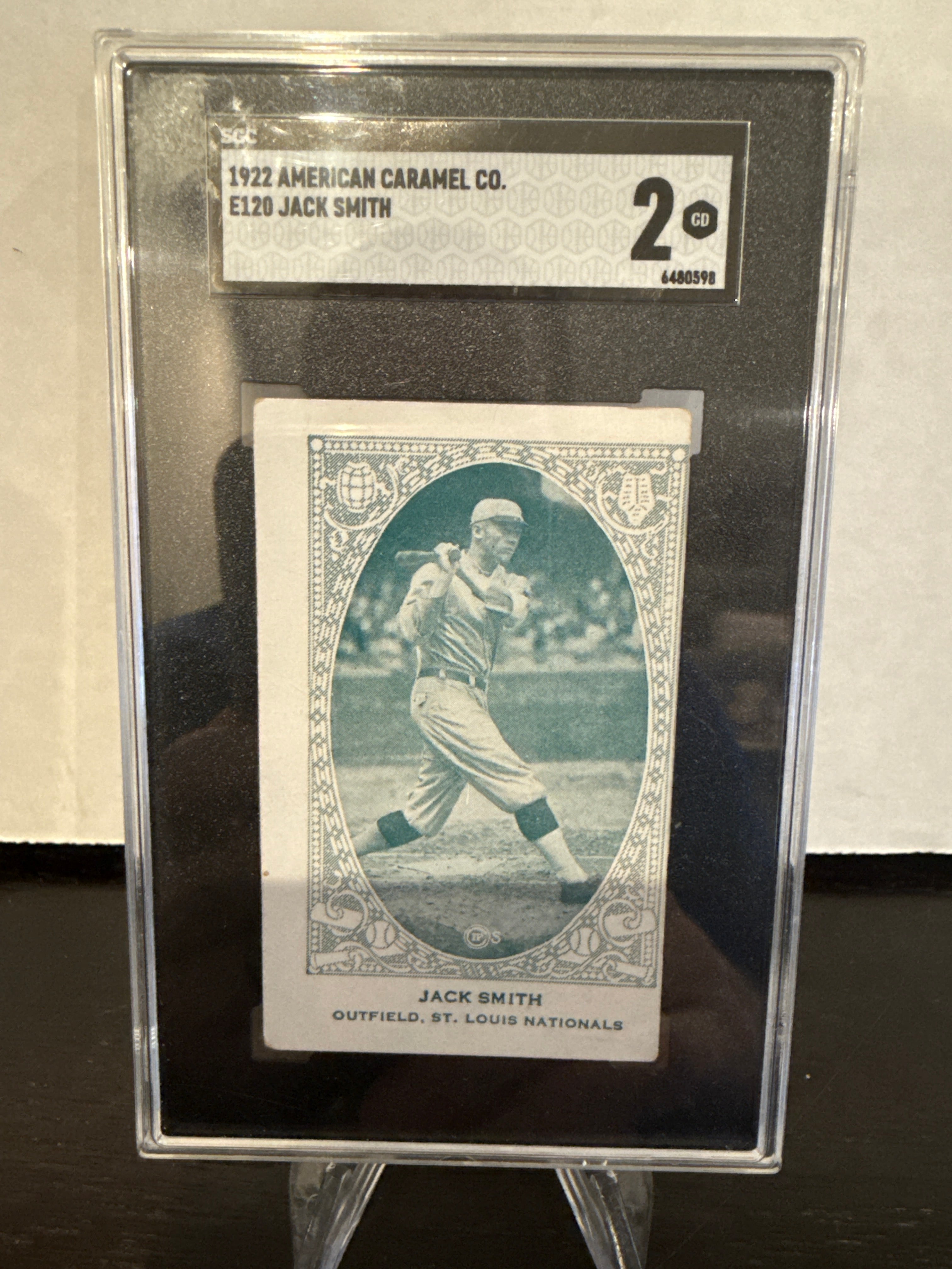 Jack Math Card Jack Smith 1922 American Caramel Co, SGC 2 β Hobby Card Shop