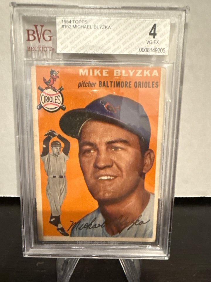 Mike Blyzka 1954 Topps, BVG 4