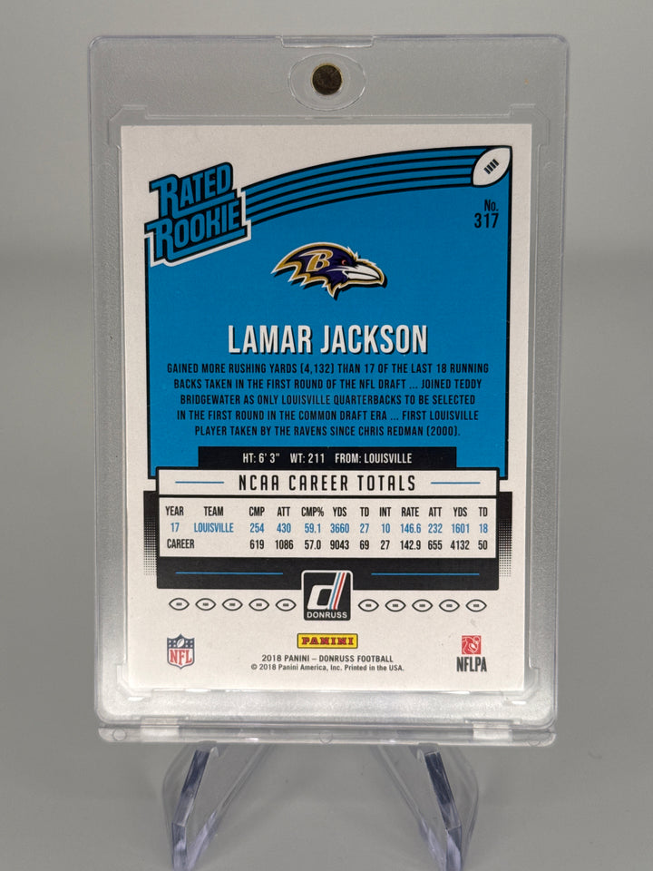 Lamar Jackson 2018 Panini Donruss Rated Rookie