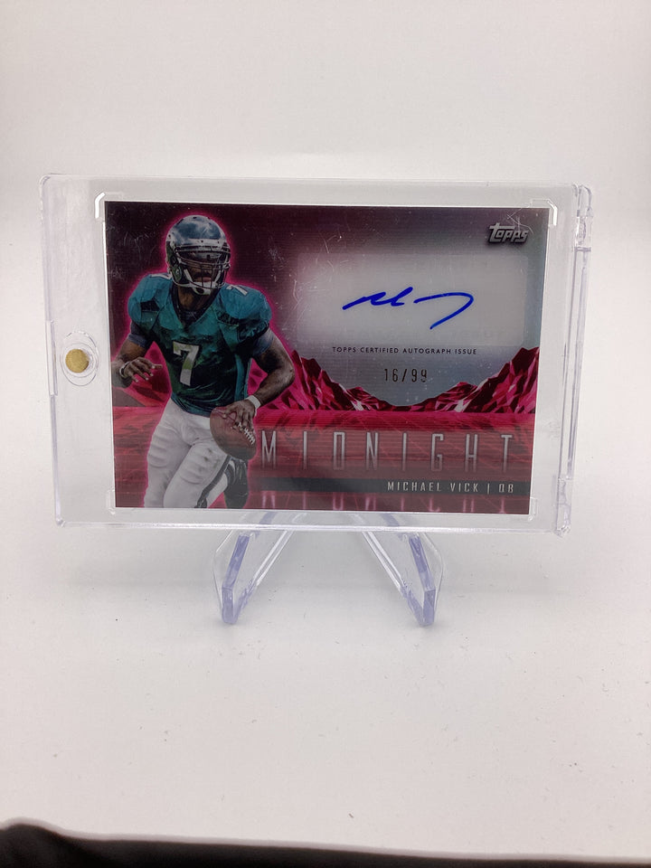 Michael Vick 2024 Topps Midnight Auto, 16/99