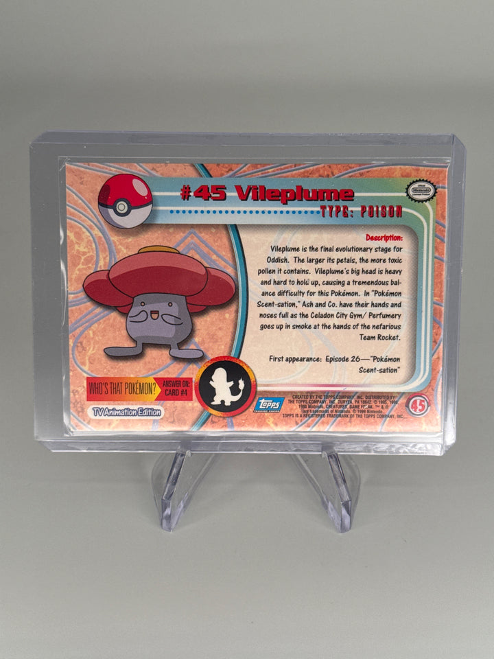Pokemon TCG 1999 Topps Pokemon Vileplume 45 Foil