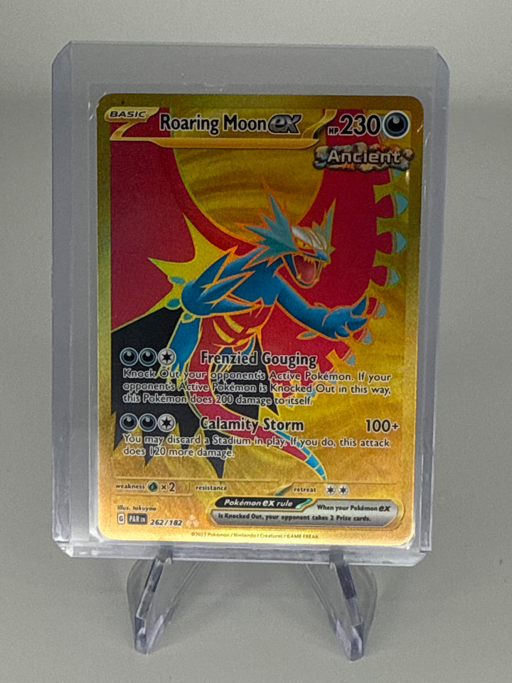 Pokemon TCG 2023 Roaring Moon EX Gold Paradox Rift, 262/182