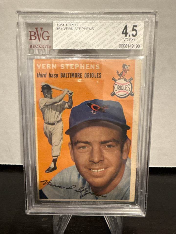 Vern Stephens 1954 Topps, BVG 4.5