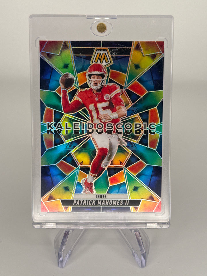 Patrick Mahomes 2025 Panini Mosaic Kaleidoscopic SSP Case Hit