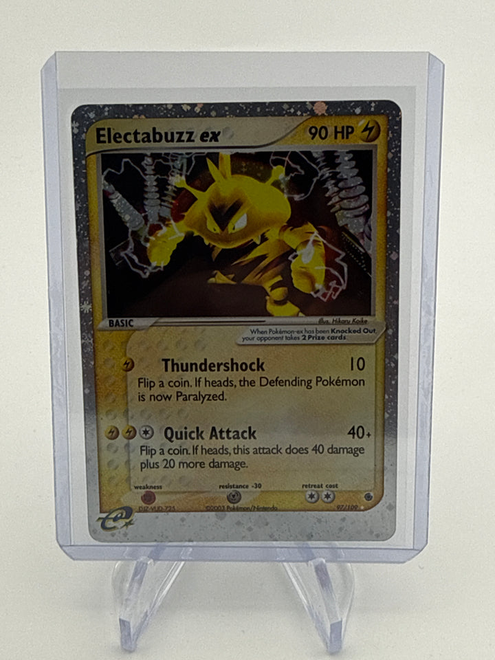 Pokemon TCG 2003 Electabuzz EX Ruby & Saphire Ultra Rare Holo, 97/109