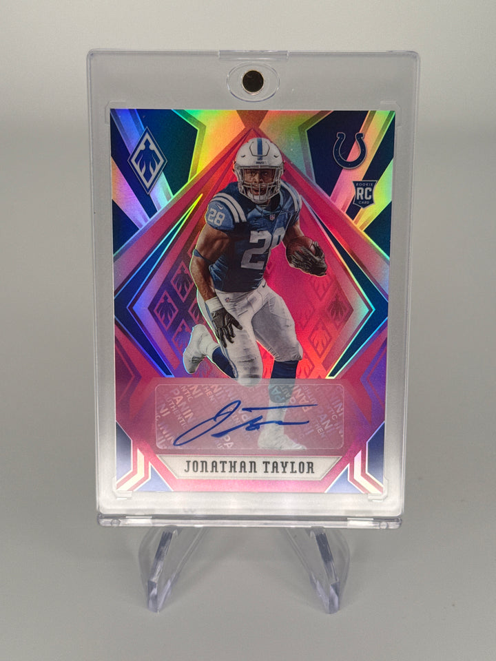 Jonathan Taylor 2020 Panini Phoenix Rookie Auto Pink, 28/35