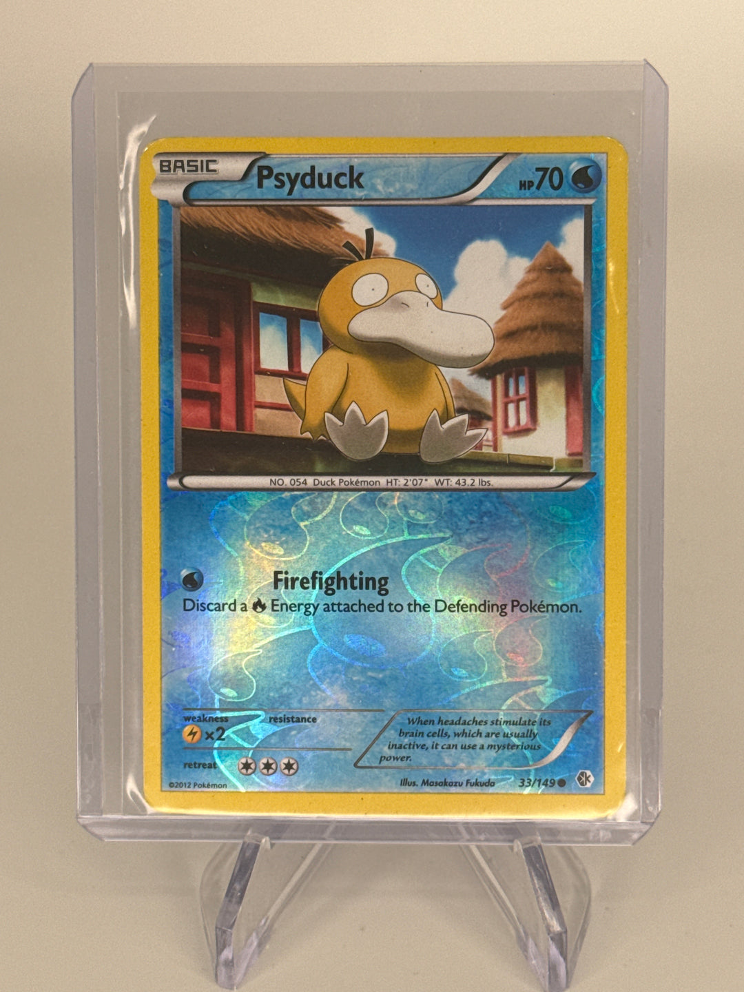 Pokemon TCG 2012 Psyduck Common Boundaries Crossed Reverse Holo, 33/149