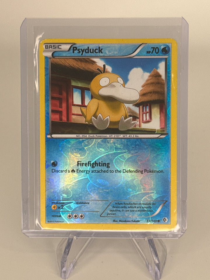 Pokemon TCG 2012 Psyduck Common Boundaries Crossed Reverse Holo, 33/149
