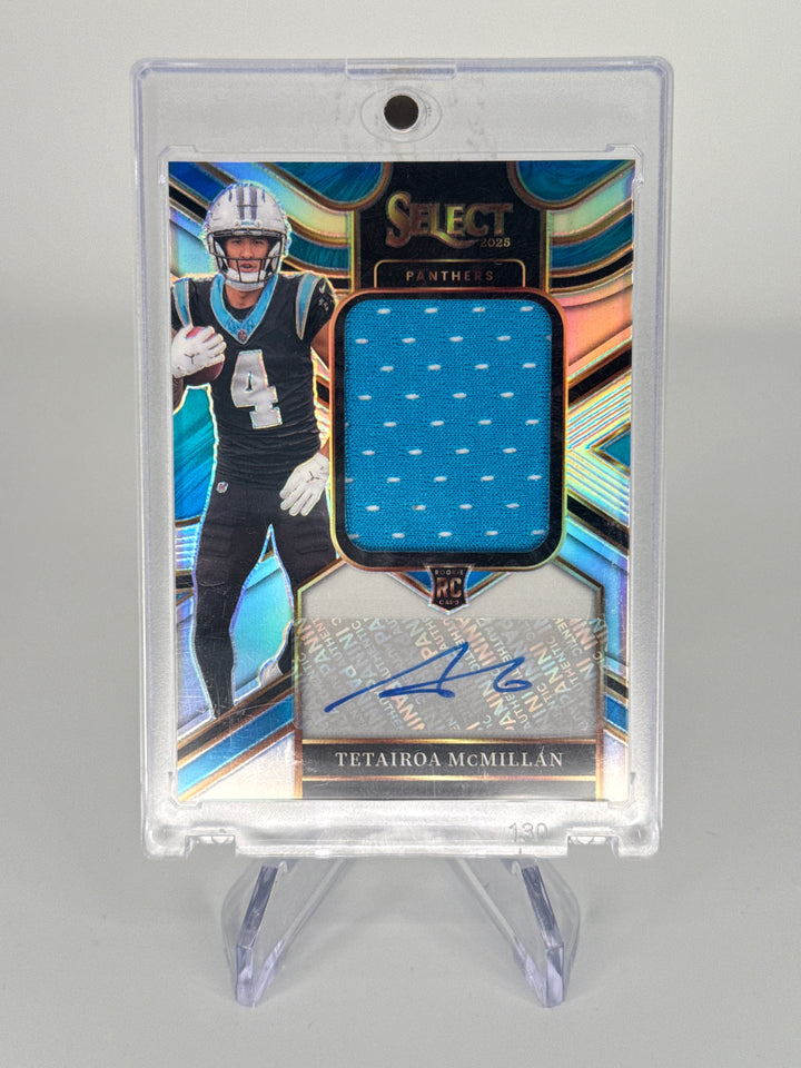 Tetairoa McMillan 2024 Panini Select Rookie Patch Auto, 101/249