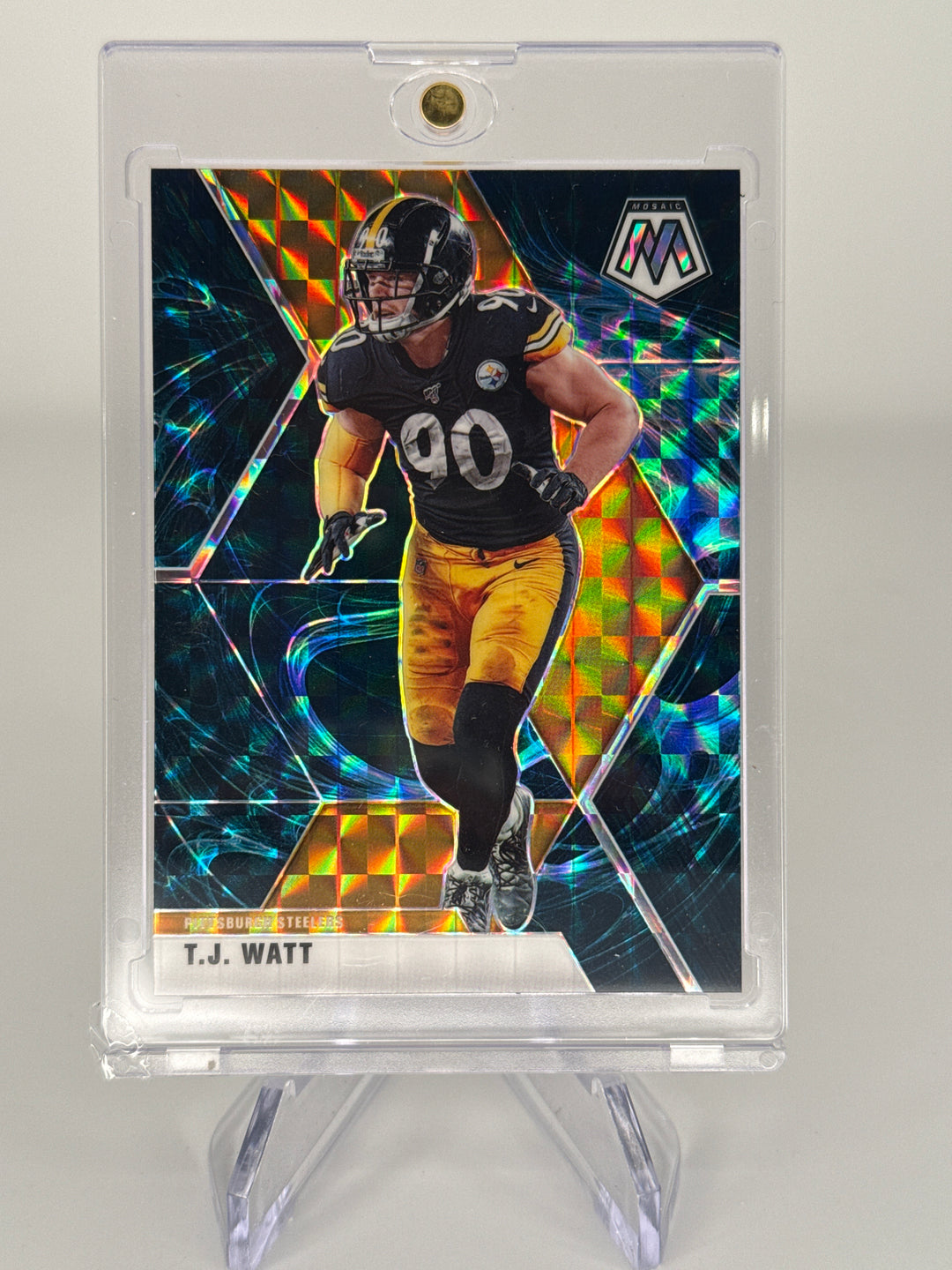 T.J. Watt 2020 Panini Mosaic Genesis SSP