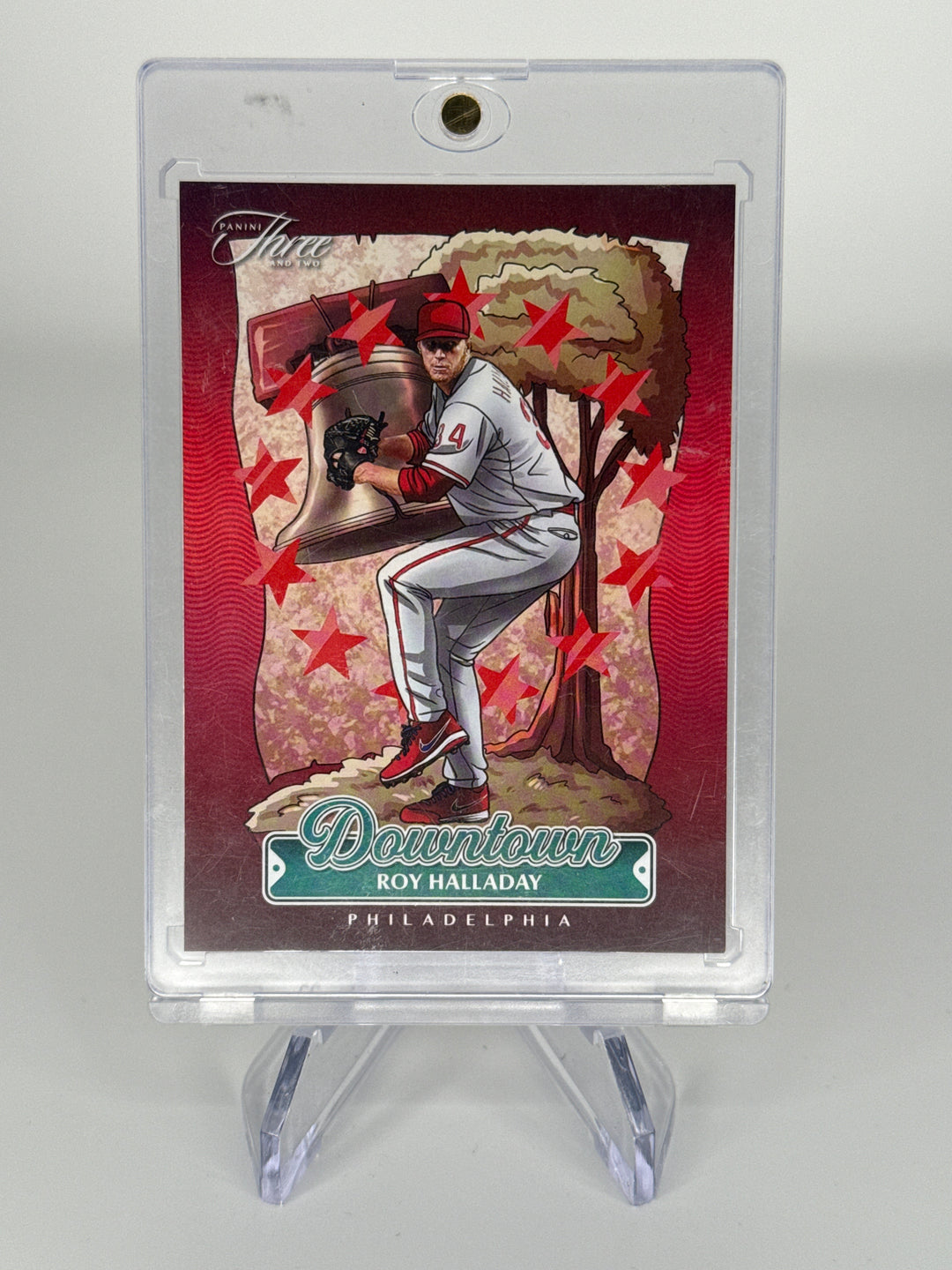 Roy Halladay 2025 Panini Three & Two Downtown SSP Case Hit