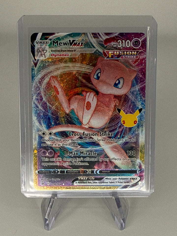 Pokemon TCG 2026 Mew VMax 30th Anniversary Holo, 114/264