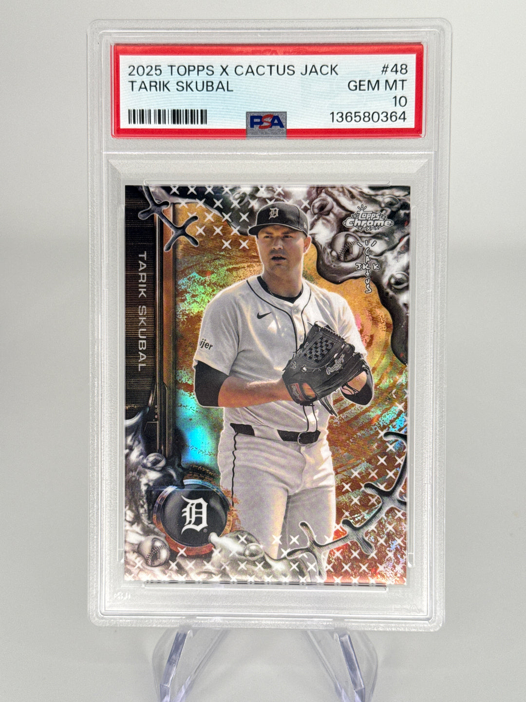Tarik Skubal 2025 Topps X Cactus Jack, PSA 10 Gem Mint