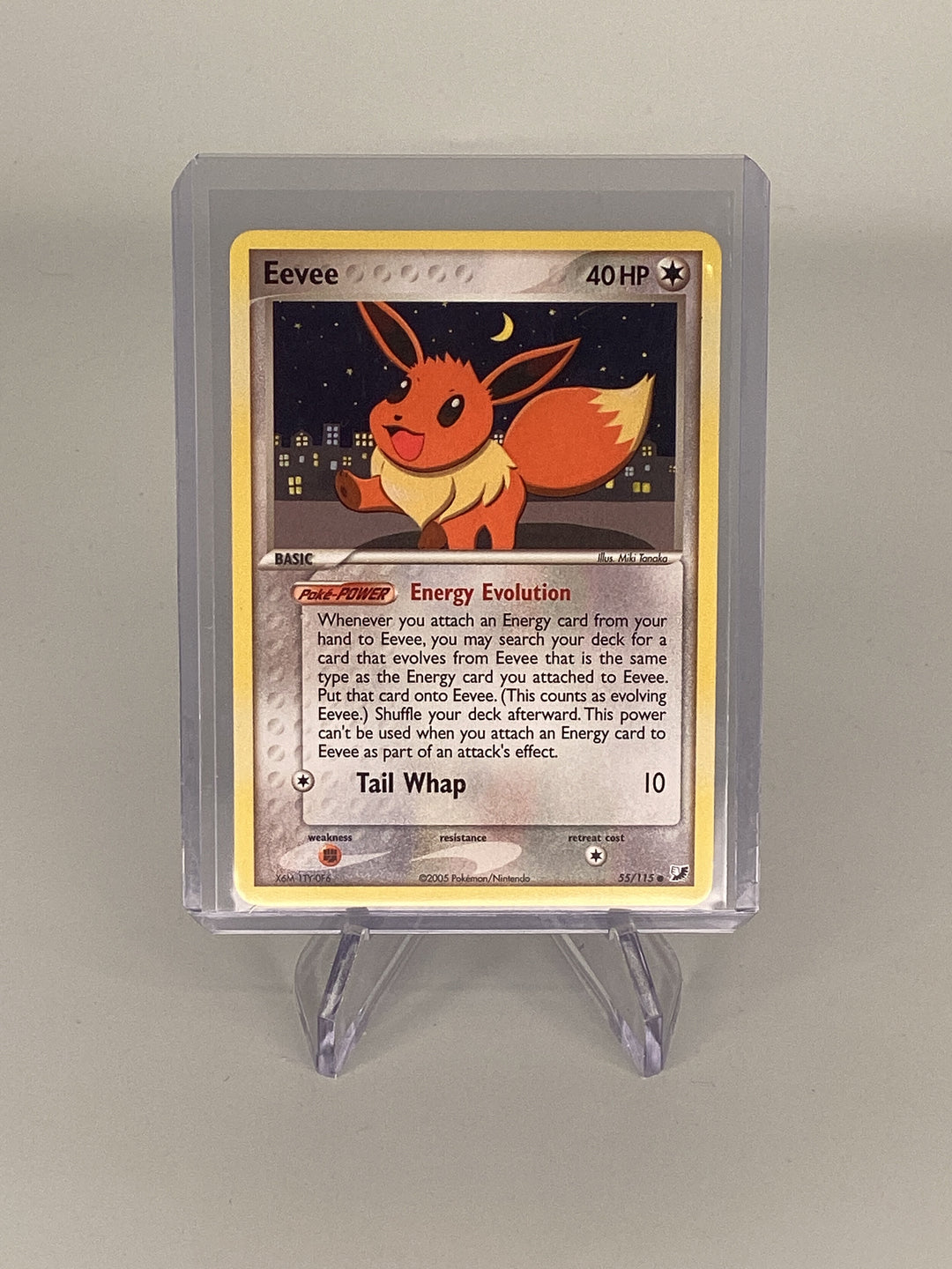 Pokemon TCG 2005 Eevee EX Unseen Forces, 55/115