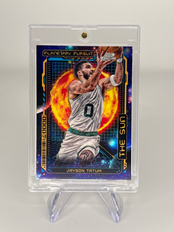 Jayson Tatum 2024 Topps Chrome Cosmic Planetary Pursuit The Sun SSP Case Hit
