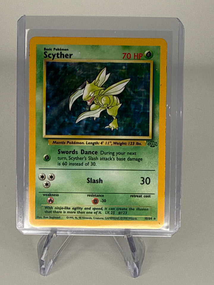Pokemon TCG 1999 Scyther Jungle Holo, 10/64