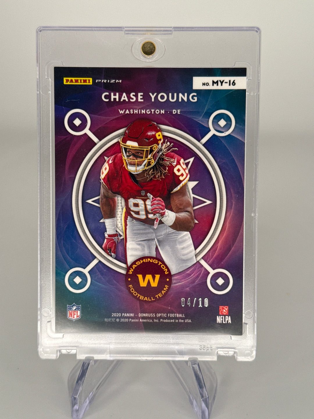 Chase Young 2020 Panini Donruss Optic Mythical Gold SSP Case Hit Rookie, 04/10