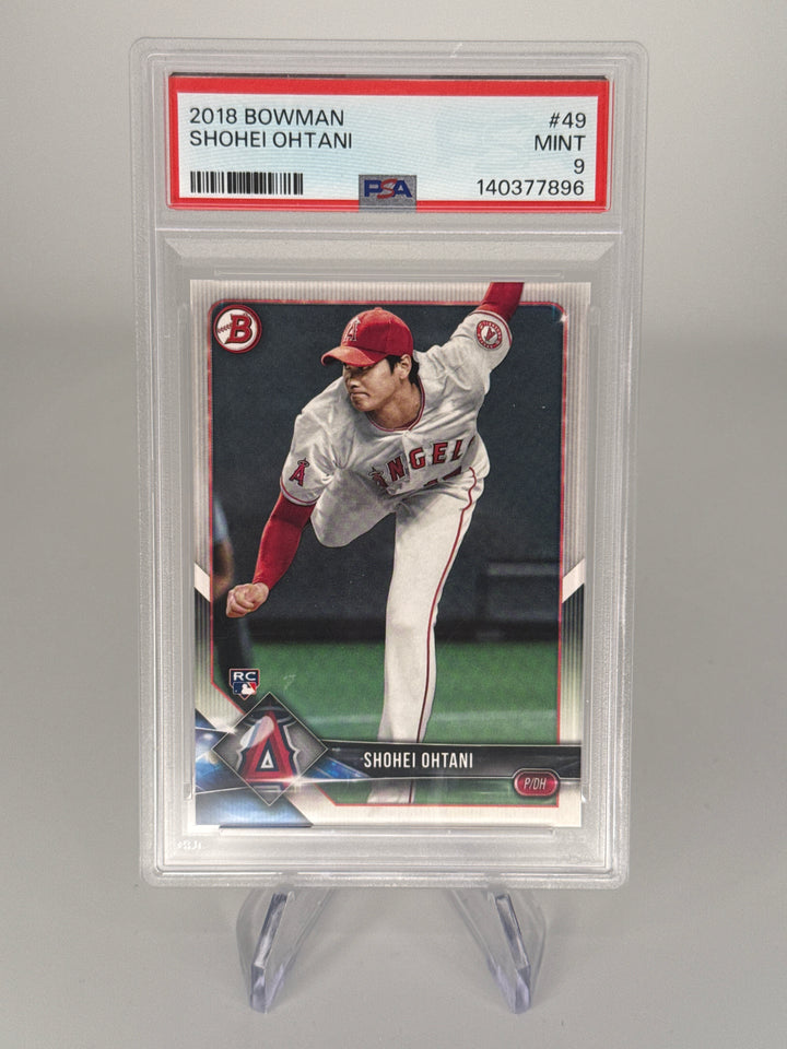 Shohei Ohtani 2018 Bowman Rookie, PSA 9 Mint