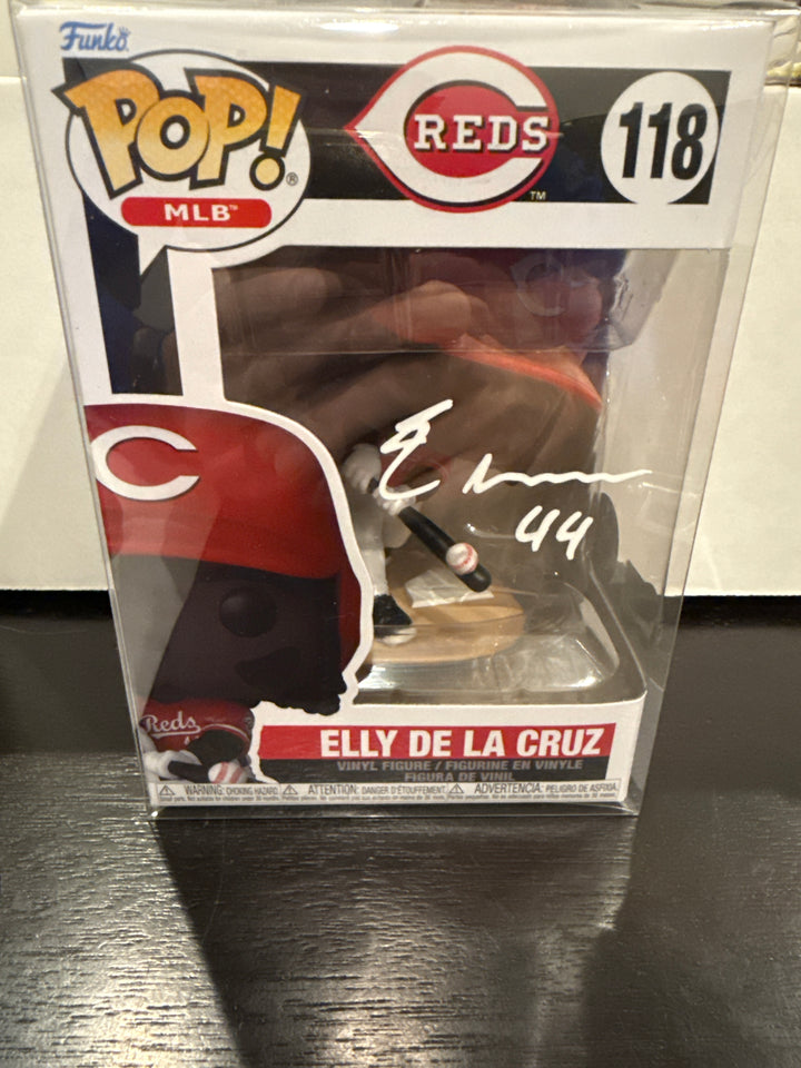 Elly De La Cruz #118 Baseball Autographed Funko POP!, Beckett Authenticated