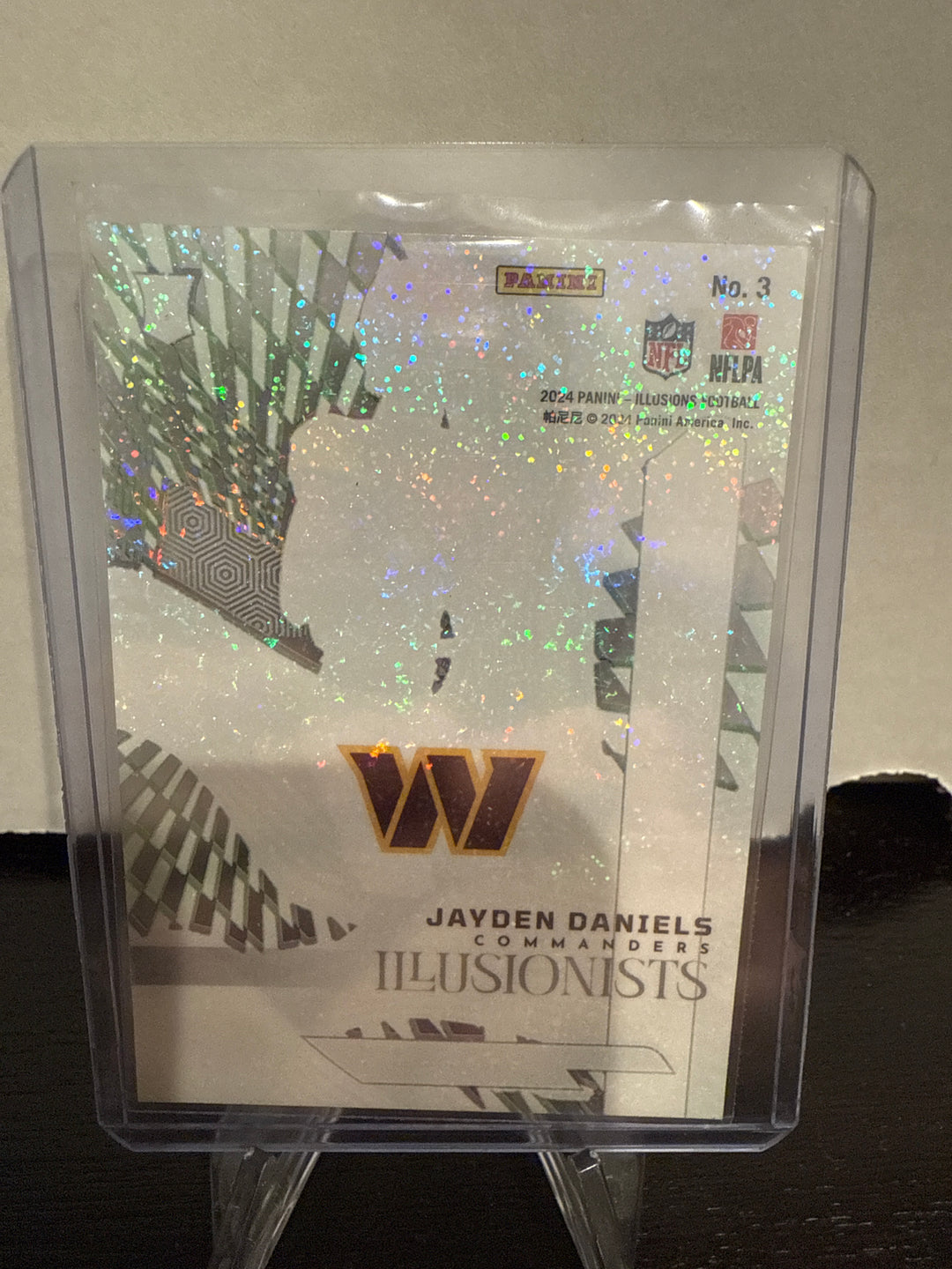 Jayden Daniels 2024 Panini Illusions Illusionists Stardust SSP Case Hit Rookie