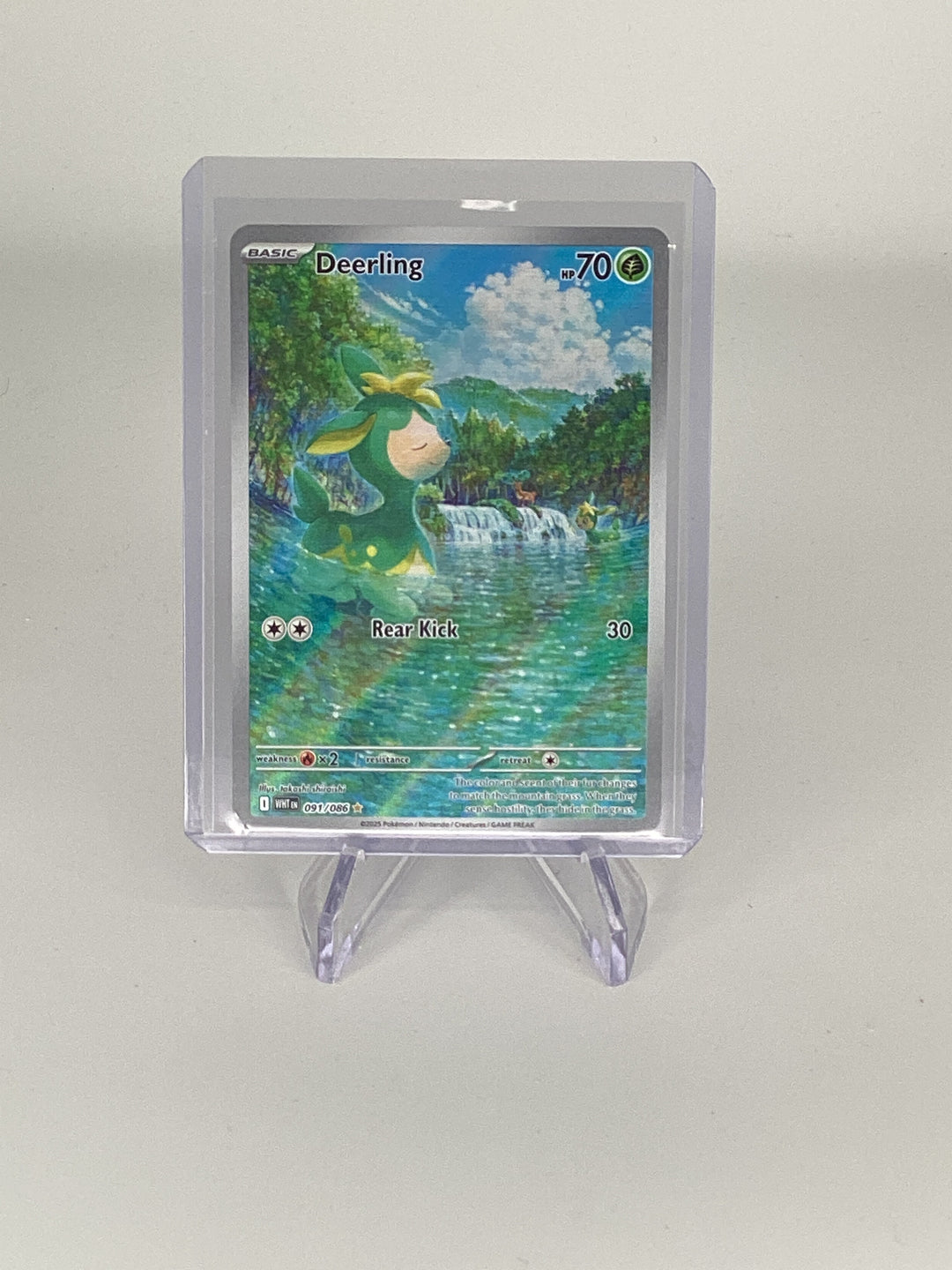 Pokemon TCG 2025 Deerling White Flare Full Art Illustration Rare, 091/086